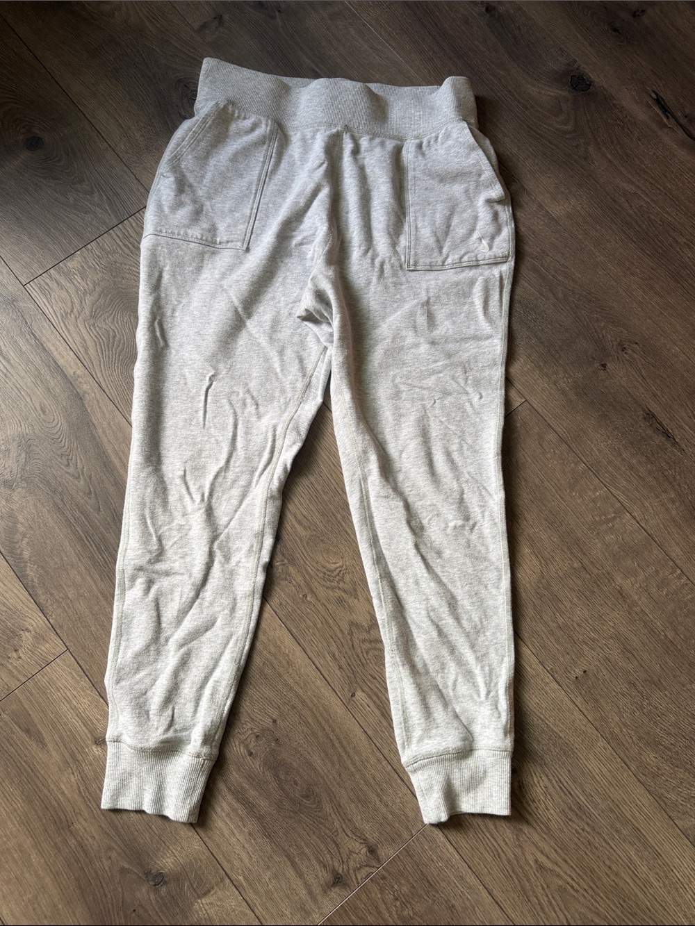 Nike Women Light Gray Sweat Joggers (yoga series)
